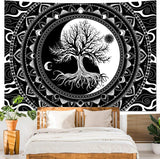 Roomtery Yin Yang Tree of Life Tapestry, view 3