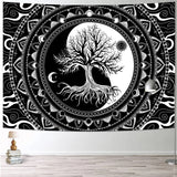 Roomtery Yin Yang Tree of Life Tapestry, view 4