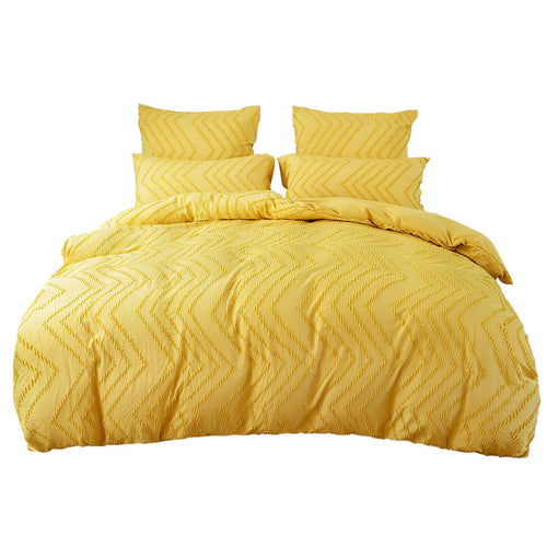 Roomtery Zig Zag Fringe Duvet Cover Set