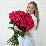 Rosaholics LONG HOT PINK ROSES, view 3