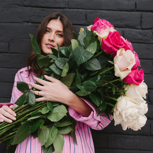Rosaholics LONG PINK ROSES
