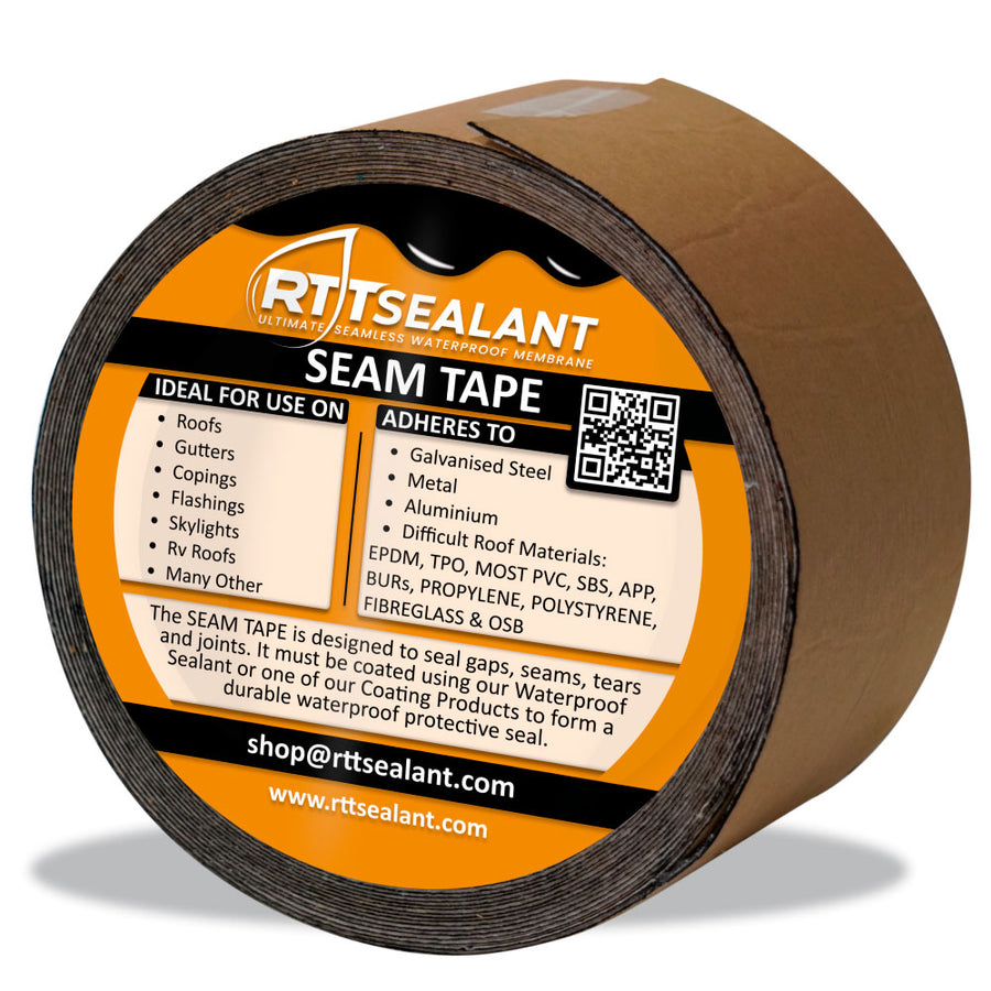 RTTSealant Seam Tape - Seal Cracks, Holes, Seams, Joints, Skylights & Vents. For bigger Holes and Cracks. Ideal for Waterproofing.