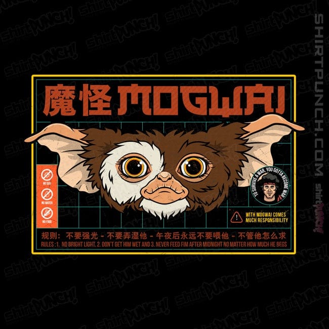 ShirtPunch 3 Rules Of The Mogwai