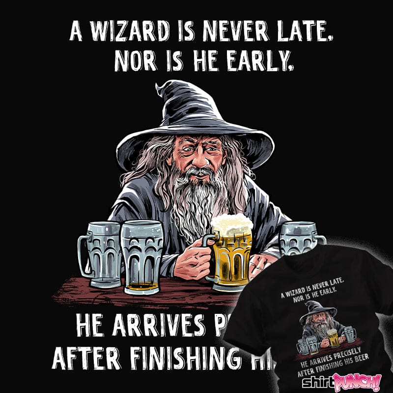 ShirtPunch A Wizard Is Never Late