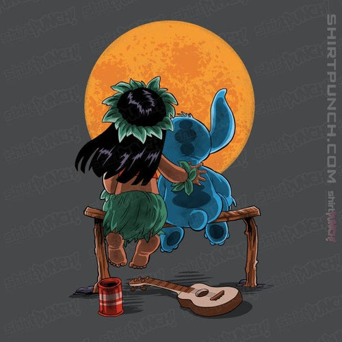 ShirtPunch Alien And Girl Gazing At The Moon