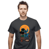 ShirtPunch Alien And Girl Gazing At The Moon, view 2