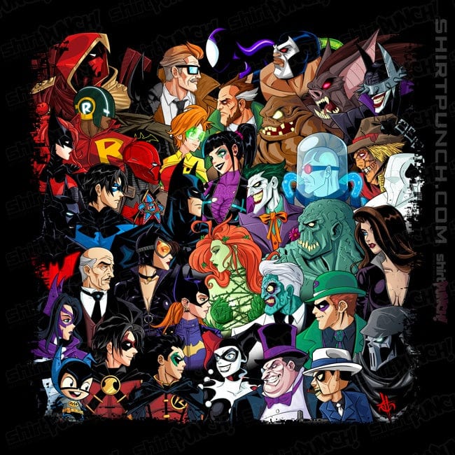 ShirtPunch Batfam VS Arkham!