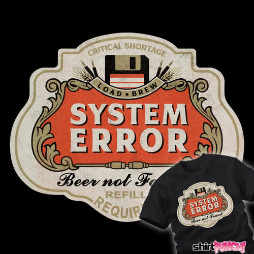 ShirtPunch Beer Not Found