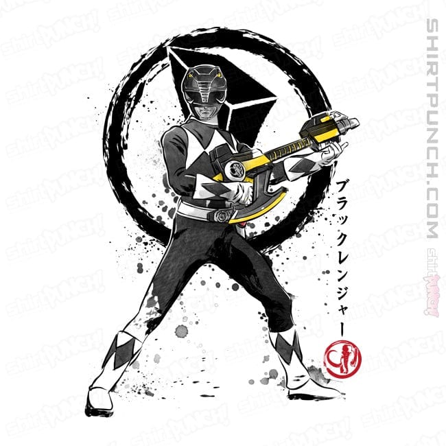 ShirtPunch Black Ranger Sumi-e
