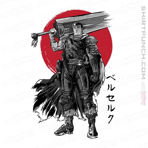 ShirtPunch Black Swordsman Sumi-e