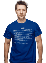 ShirtPunch Blue Screen Of Exhaustion, view 2