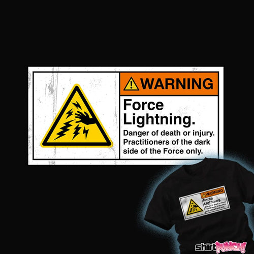 ShirtPunch Caution Force Lightning