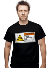 ShirtPunch Caution Force Lightning, view 2