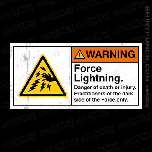 ShirtPunch Caution Force Lightning