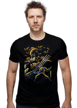ShirtPunch Clawed Berserker Nightsky Lineart, view 2