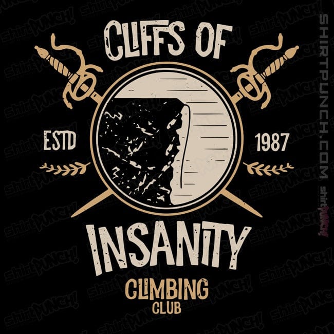 ShirtPunch Cliffs Of Insanity Climbing Club