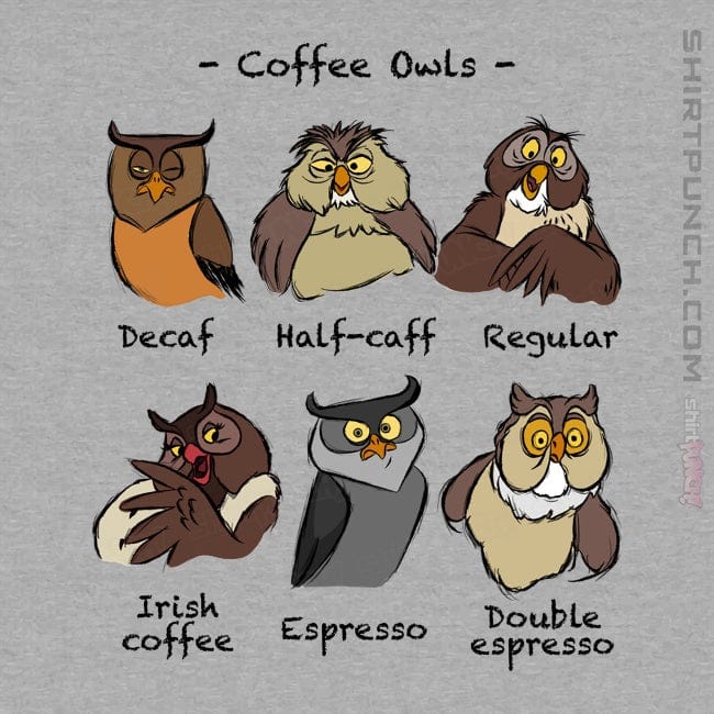 ShirtPunch Coffee Owls