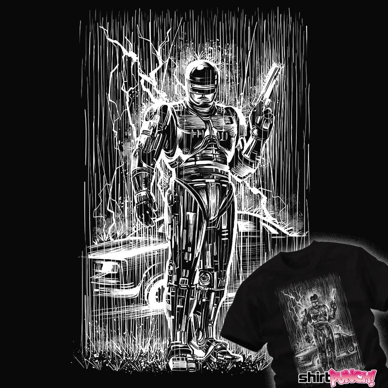 ShirtPunch Cop Under The Rain