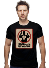 ShirtPunch Criminals Not Welcome, view 2