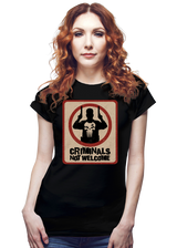 ShirtPunch Criminals Not Welcome, view 3