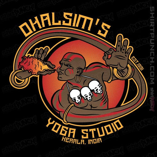 ShirtPunch Dhalsim's Yoga Studio