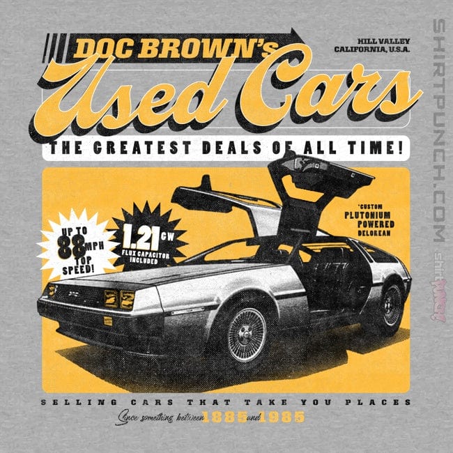 ShirtPunch Doc Brown's Used Cars