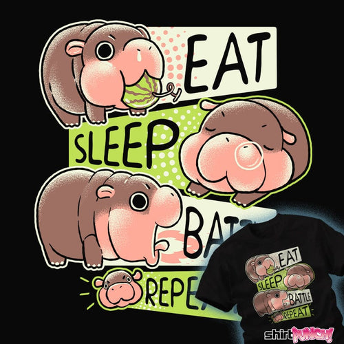 ShirtPunch Eat Sleep Battle Repeat