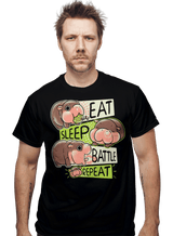 ShirtPunch Eat Sleep Battle Repeat, view 2