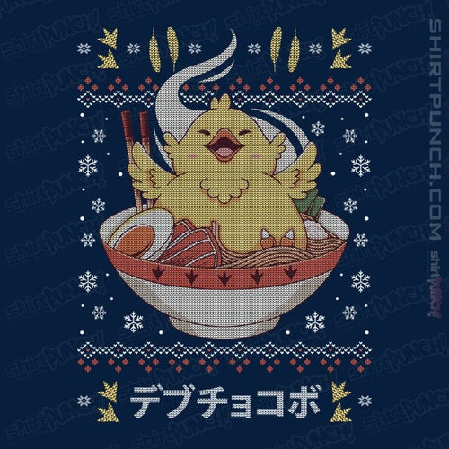 ShirtPunch Fat Chocobo Ramen Christmas Sweater