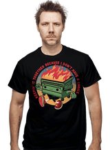 ShirtPunch Flaming Dumpster, view 2