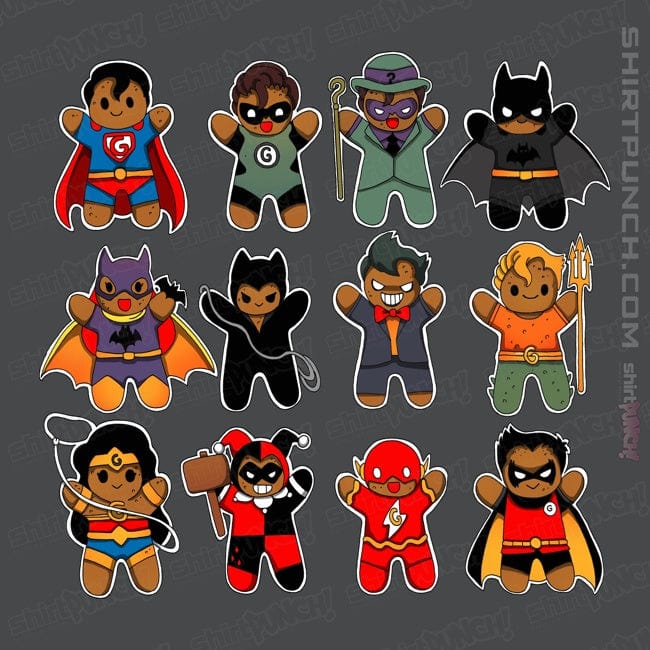 ShirtPunch Gingerbread Heroes and Villains