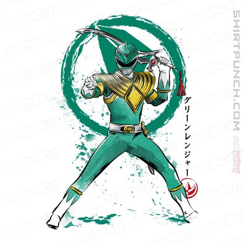 ShirtPunch Green Ranger Sumi-e