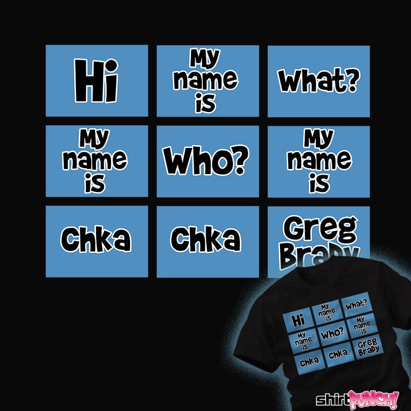 ShirtPunch Greg Brady