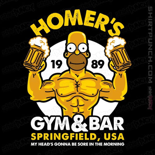 ShirtPunch Homer's Gym