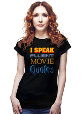 ShirtPunch I Speak Fluent Movie Quotes, view 3
