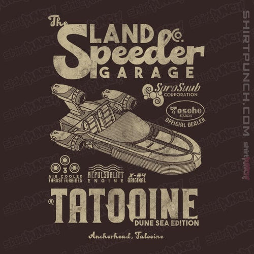 ShirtPunch Land Speeder Garage