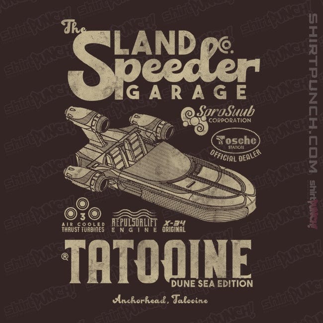 ShirtPunch Land Speeder Garage
