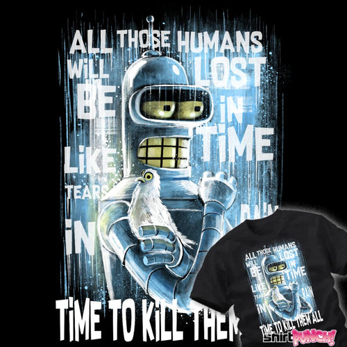 ShirtPunch Like Bender In Rain