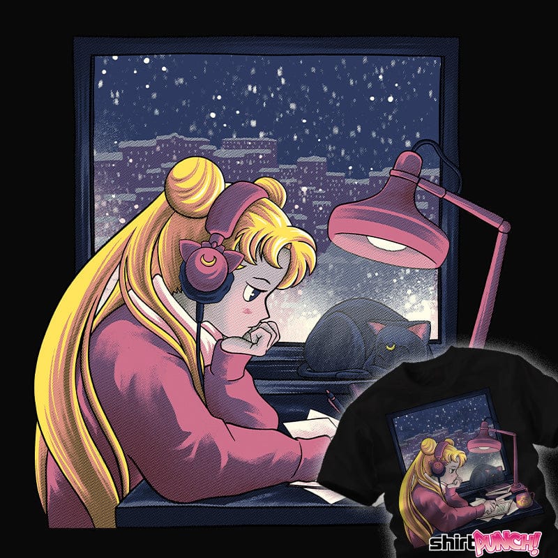 ShirtPunch Lofi Moon Girl