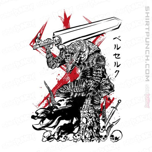 ShirtPunch Lone Swordsman sumi-e
