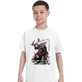 ShirtPunch Lone Swordsman sumi-e, view 3