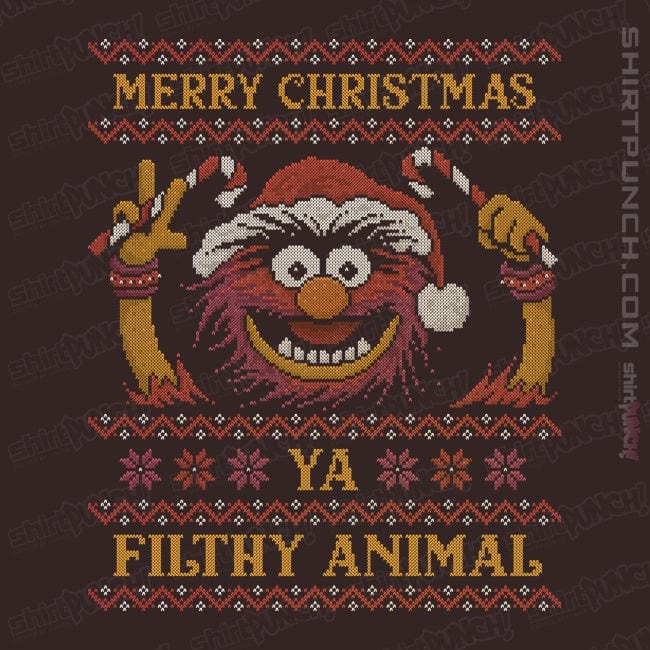 ShirtPunch Merry Christmas Filthy Animal