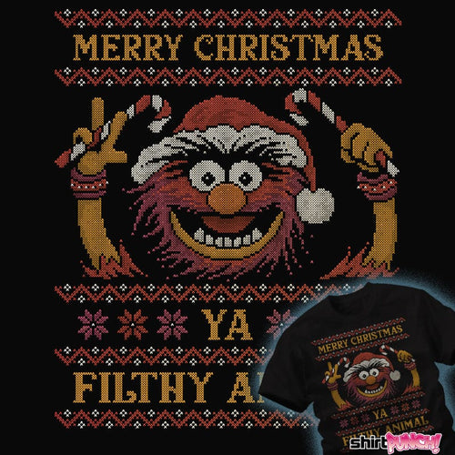ShirtPunch Merry Christmas, Ya Filthy Animal