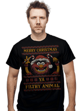 ShirtPunch Merry Christmas, Ya Filthy Animal, view 2