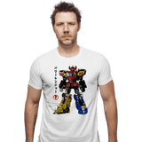 ShirtPunch Mighty Morphin Megazord Sumi-e, view 5