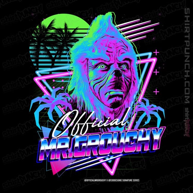 ShirtPunch Mr Grouchy x CoDdesigns Neon Retro Tee