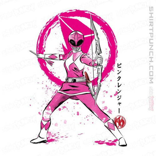 ShirtPunch Pink Ranger Sumi-e