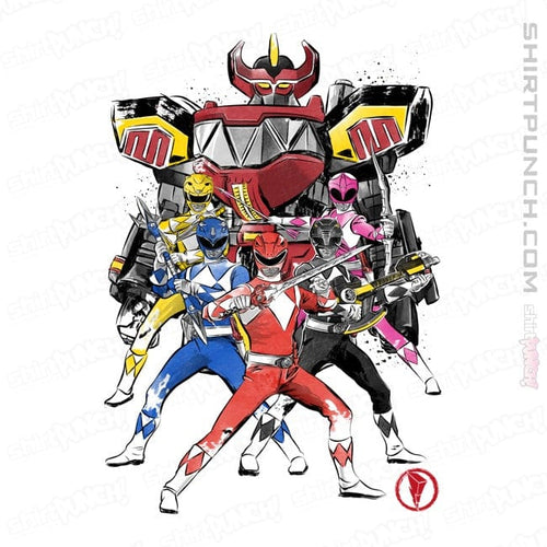 ShirtPunch Power Rangers Sumi-e