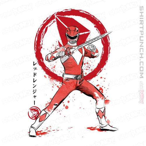 ShirtPunch Red Ranger Sumi-e