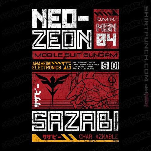 ShirtPunch Sazabi Data